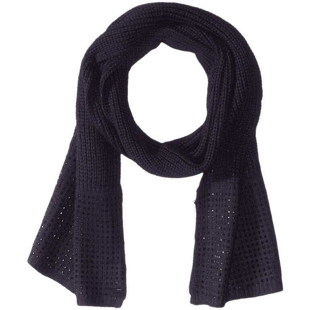 Calvin Klein Studded Knit Scarf Muffler Navy Nwt